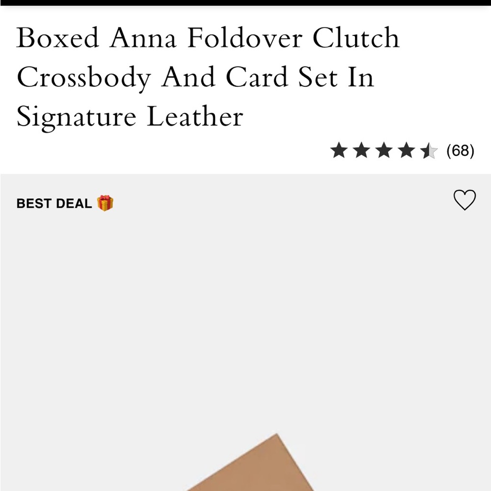 Coach Anna Foldover Clutch Crossbody and card holder set - Picture 10 of 11